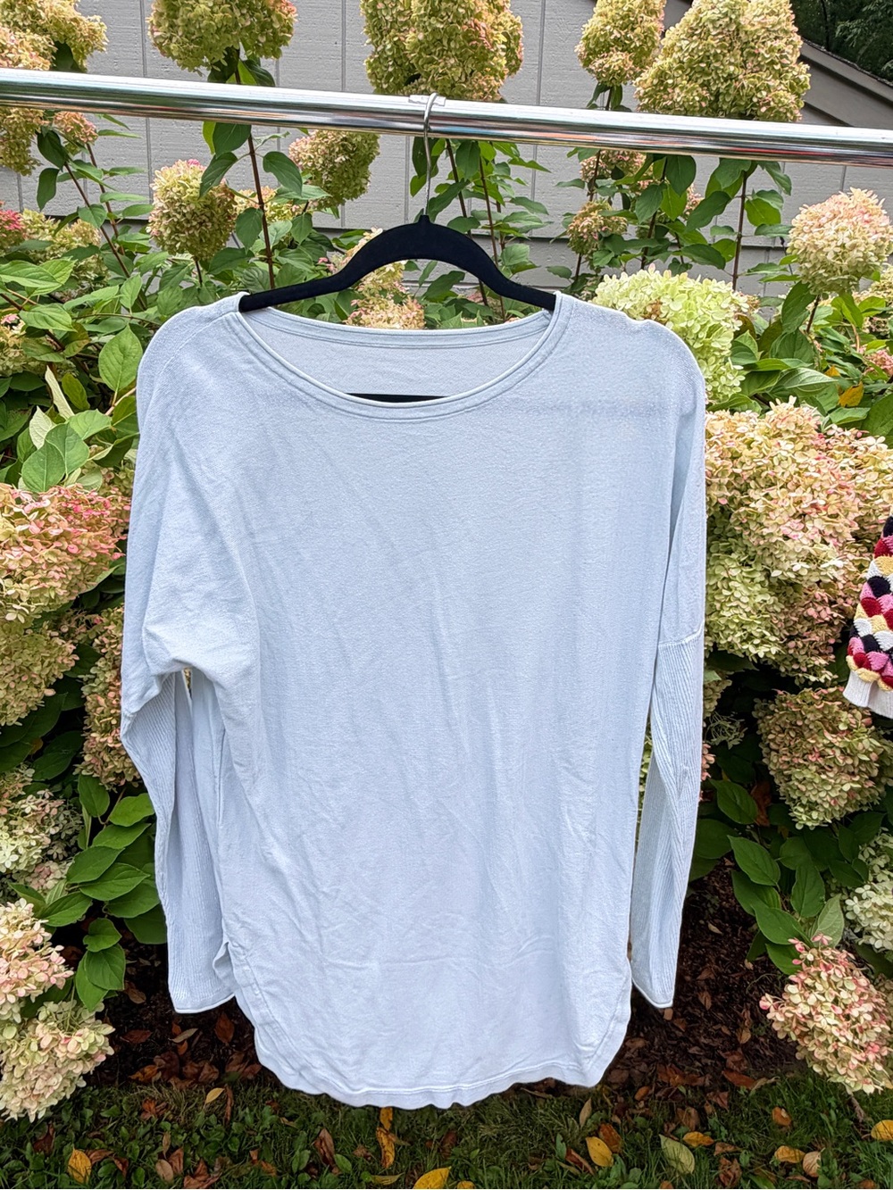 lululemon athletica Light Blue Women's Scoop Neck Long-Sleeve Sweater
